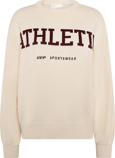 aim´n Athletic Knit Sweatshirt - Cream - S