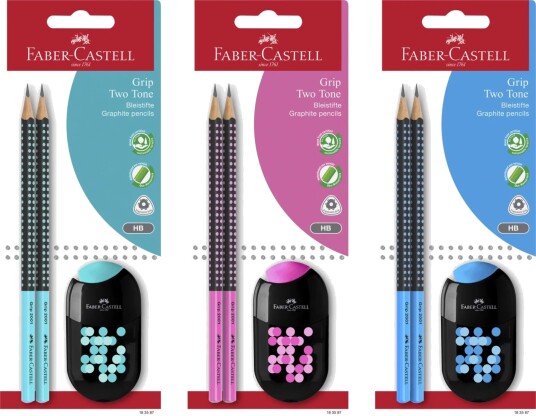 Faber Castell Blyant 2 Stk Blister m/viskelær