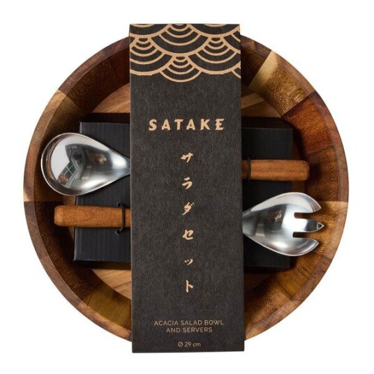 Satake Salatskål og salatbestikk akasie Satake Salatskål og salatbestikk akasie