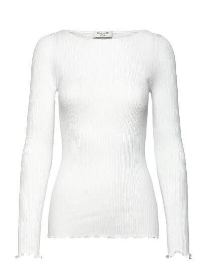 Rosemunde Rwjudy Ls Boatneck T Shirt White L