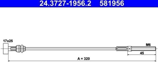 ATE 24.3727 1956.2 Tautrekk håndbremse