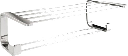Hefe Outline hylle, 50x26 cm, krom