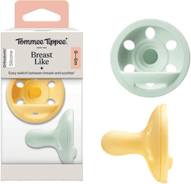 Tommee Tippee breast like sutter 0 6 mdr.   2 stk.