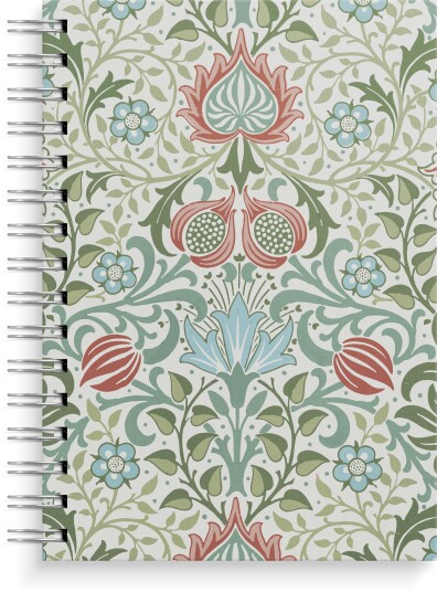 Spiralbok BURDE A5 Flowers blå/grønn Spiralbok BURDE A5 Flowers blå/grønn