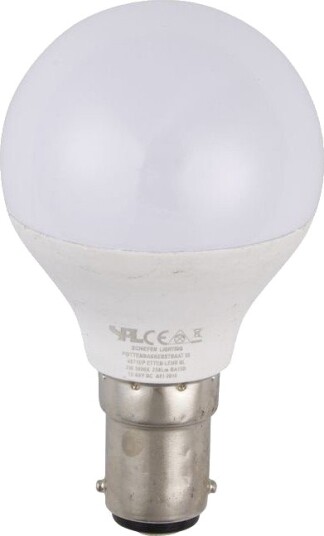 Spl BA15d 3W LED kronepære 12 60V G45 opalt glass 250lm varmhvit Kulør : Varm Spl BA15d 3W LED kronepære 12 60V G45 opalt glass 250lm varmhvit Kulør : Varm