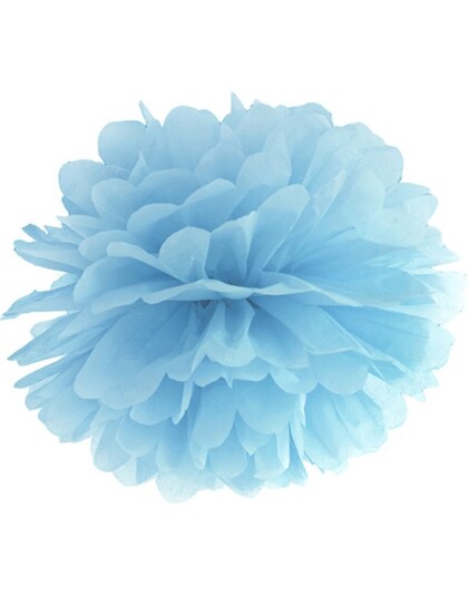 Partydeco Himmelblå Pom Pom 35 cm Partydeco Himmelblå Pom Pom 35 cm