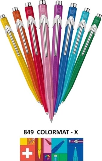Caran d’Ache Trykkfyllepenn 849 Colormat - X Grønn Strektykkelse: M Blekkfarge: Blå