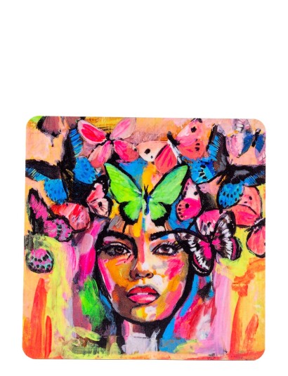 Carolina Gynning Coaster, Coming Back To Life - Multi/patterned - 9X9CM