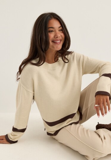 Vila Viril O neck Oversize L/S KNIT TOP