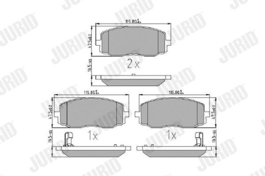 Bremseklosser JURID 572526J Bremseklosser JURID 572526J