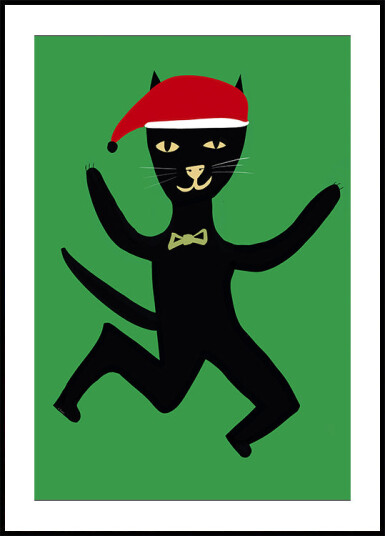 Xmas cat Plakat Plakat / 100x150cm