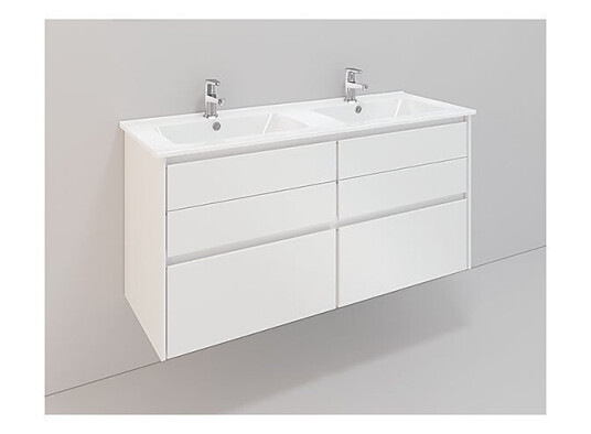 Noro Lifestyle 1200 møbelpakke 1200 mm m/lav servant Hvit Matt