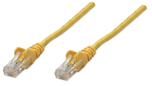 INTELLINET cable patch RJ45, kat. 5e UTP, 3m yellow - 100% copper