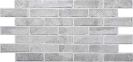 Grace Baltic Pvc-Veggpanel Old Gray Brick 1025x495 mm Grace Baltic Pvc-Veggpanel Old Gray Brick 1025x495 mm