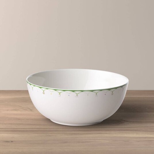Villeroy & Boch Colourful Spring Flat Bolle Hvit/Grønn