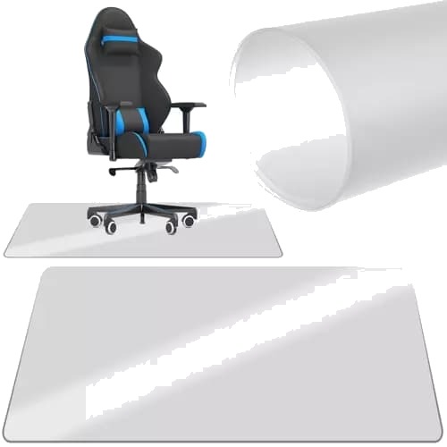Ruhhy 90x130 cm Gulvbeskyttelsesmatte for Stol - Slitesterk og Diskret