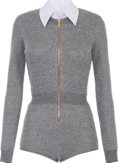 Elisabetta Franchi Dame Jumpsuits & Playsuits Grå M,