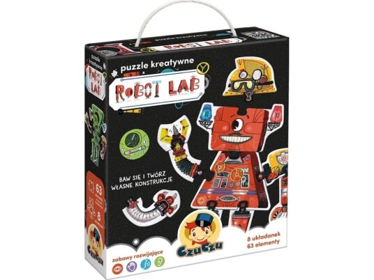 Puslespill Czuczu Kreativt Puslespill 63 Deler Robot Lab