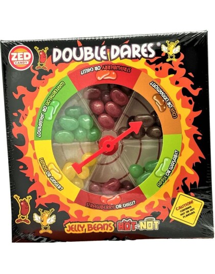 Zed Candy Double Dares Jelly Beans Game   Gelebønne Utfordring med Hot or Not Smaker 100 gram