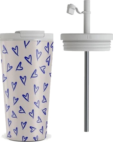 Burga Termokopp med Lokk og Suger??r   500mLove Me Right