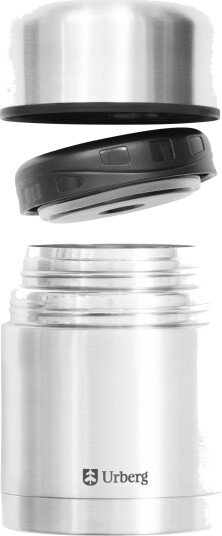 Urberg Vacuum Food Jar 500 Ml Stainless One size Urberg Vacuum Food Jar 500 Ml Stainless One size