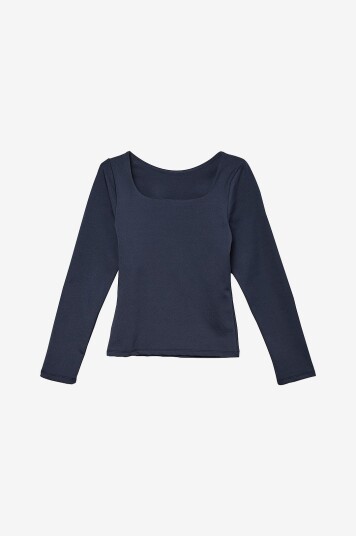 Vero Moda Girl Topp vmMillion LS Square Top 2 way Jrs G Blå