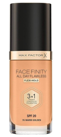 Max Factor Facefinity 3-i-1 Foundation 76 Warm Golden med SPF 20 Max Factor Facefinity 3-i-1 Foundation 76 Warm Golden med SPF 20