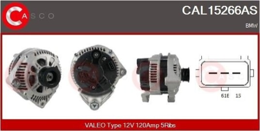 CASCO CAL15266AS Dynamo CASCO CAL15266AS Dynamo