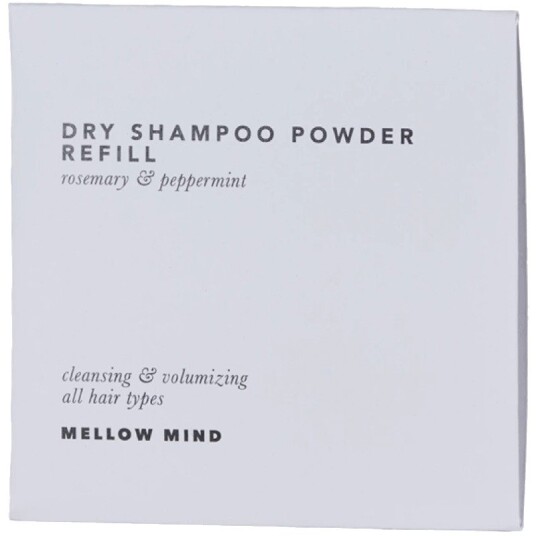 Mellow Mind Dry Shampoo Rosemary + Peppermint Refill 15 g White