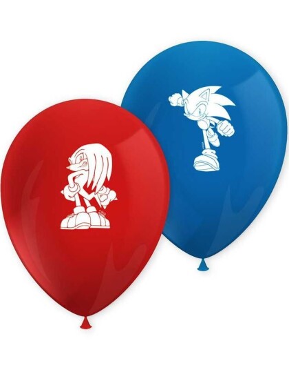 8 stk Ballonger 28 cm Sonic the Hedgehog