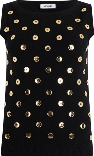 Moschino Dame Topper Svart S,