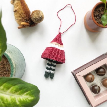DingleDangle Nisse av Rito Krea Nisse Hekleoppskrift 15cm DingleDangle Nisse av Rito Krea Nisse Hekleoppskrift 15cm