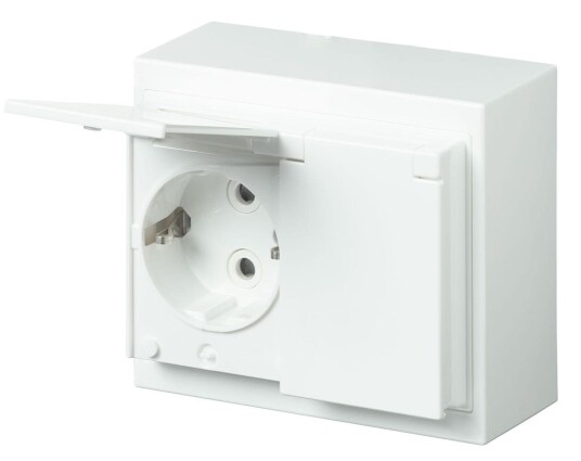 ABB 302ESW-84 2-veis hvit jordet lokk