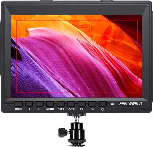 Feelworld FW759 7" HD Kameramonitor med HDMI-inngang og Høyttalere