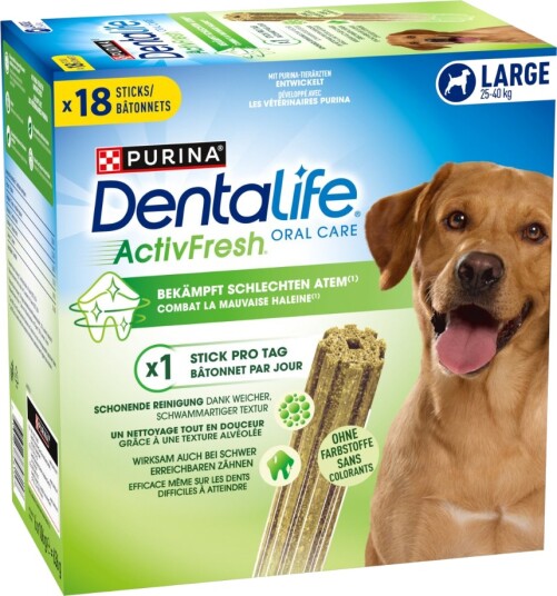 Dentalife Purina Active Fresh Tannpleiesnacks L 18 Sticks Dentalife Purina Active Fresh Tannpleiesnacks L 18 Sticks