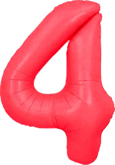 Ballongkungen Tallballong Neonrød Tall 4 CH404NRR