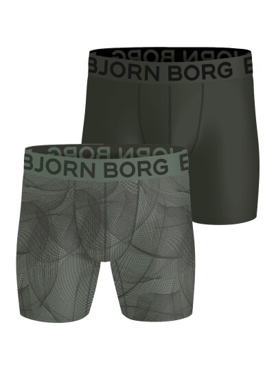 Björn Borg Sports Lightweight Boxer 2 Pack Print Grey L