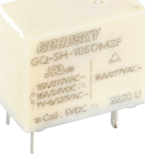 Goodsky Gq Sh 105Dm2f Printrelé 5 V/Dc 16 A 1 X Sluttkontakt 1 Stk Goodsky Gq Sh 105Dm2f Printrelé 5 V/Dc 16 A 1 X Sluttkontakt 1 Stk