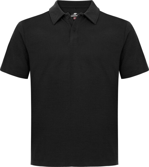 Gridarmor Men"s Merino Wool Polo Tee Black Beauty L Gridarmor Men"s Merino Wool Polo Tee Black Beauty L