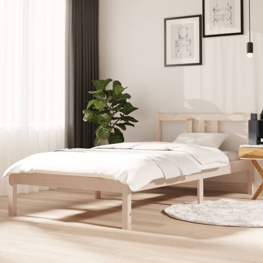 vidaXL Sengeramme heltre 90x190 cm 3FT Single vidaXL Sengeramme heltre 90x190 cm 3FT Single
