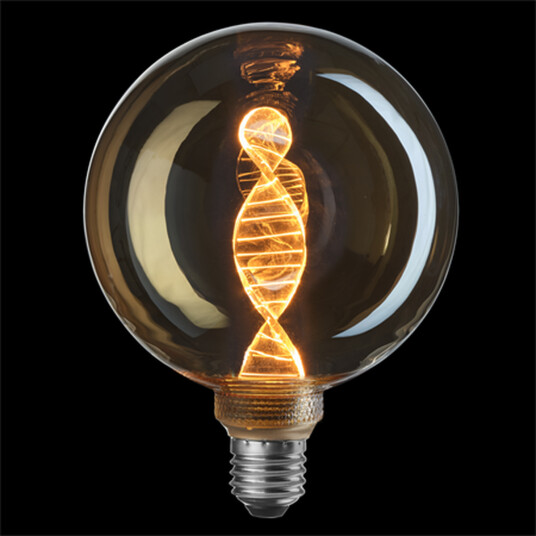 3-Steg DNA Gold Glob 125mm 3,6w 1800K E27