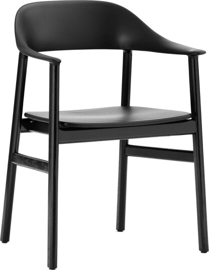 Normann Copenhagen Herit Spisestuestol med Armlener Sort Eik