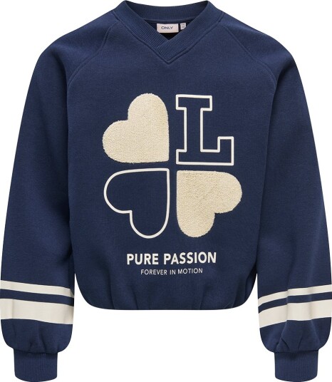 Kids Only Collegegenser Cook Coletta Navy Blazer/Love Kids Only 11 12 år (146 152) Collegegenser Marineblå