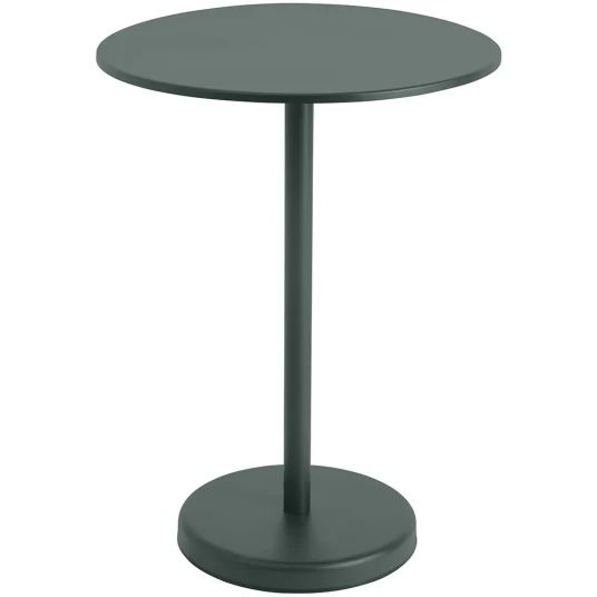 Muuto Linear Steel Barbord Ø70 h: 95 cm Dark Green Muuto Linear Steel Barbord Ø70 h: 95 cm Dark Green