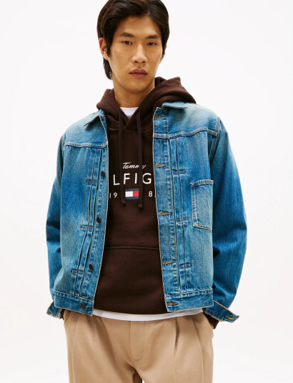 Tommy Hilfiger Trucker Jkt Type 1 Mario Indigo Blue XXL Tommy Hilfiger Trucker Jkt Type 1 Mario Indigo Blue XXL