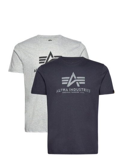Alpha Industries Basic T Shirt Bl 2 Pack Navy S Alpha Industries Basic T Shirt Bl 2 Pack Navy S