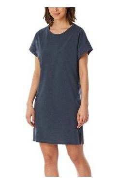 Schiesser Casual Nightwear Short Sleepshirt Mørkgrå  bomull 42 Dame