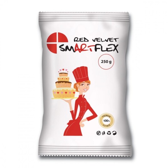 Smartflex Rød Fondant Velvet 250g 