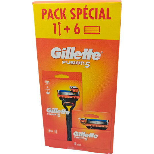 GILLETTE Fusion5 Barberhøvel + 6 stk. Barberblader GILLETTE Fusion5 Barberhøvel + 6 stk. Barberblader