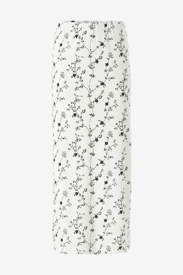 pieces   Maxi skjørt pcKilma HW Long Skirt   Hvit
